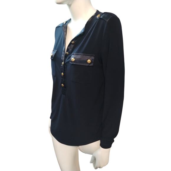 Elie Tahari Women's size Medium Quiet Luxury Old Money Preppy Country Club Top - Picture 5 of 13